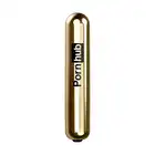 Pornhub - Bullet Rechargable Gold. Złoto-czarny mini wibrator na USB!