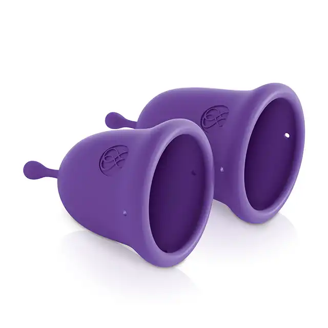 Jimmy Jane - Intimate Care Menstrual Cups Purple. Kubeczki menstruacyjne marki premium.