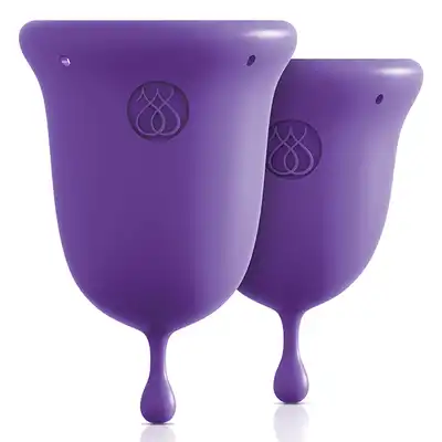 Jimmy Jane - Intimate Care Menstrual Cups Purple. Kubeczki menstruacyjne marki premium.