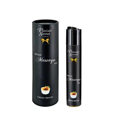 Plaisir Secret Massage Oil Creme Brulée 59ml. Olejek do Masażu - Krem Brulee. 