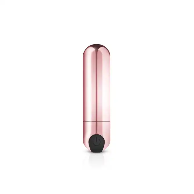 Rosy Gold - New Bullet Vibrator. Różowozłoty bullet wibrujący ładowany na USB