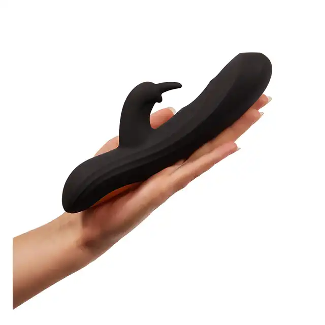 Pornhub - Virtual Rabbit USB. Czarny wibrator z króliczkiem o super wibracjach