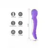 Maia Novelties - Zoe Purple. Unikatowy wibrator podwójny. Magiczna różdżka do masażu i stymulator punktu G. Pokochasz tę wszechstronność