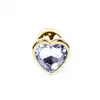 Bseries - Plug-Jawellery Gold with Clear Diamond. Biżuteria Analna Złoty Plug z Przezroczystym Diamentem.