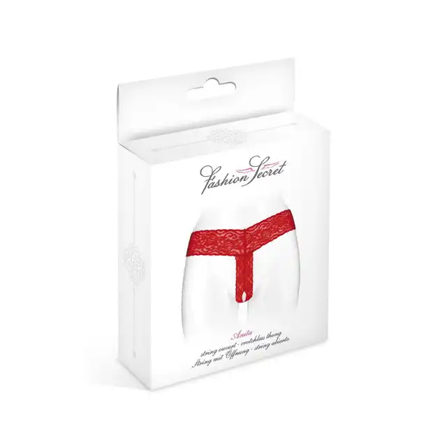 Concorde Anita Red One Size. Francuska Czerwona Bielizna model Anita.