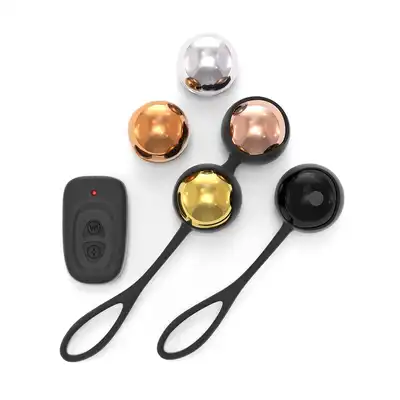 Dorcel - Training Remote ControlledGeisha Balls. Zestaw 5 kulek gejszy w tym 1 wibrująca! Z pilotem i USB
