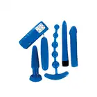 Mini Kit Strong Blue 5 Set. Zestaw do Seksu Analnego 5 Zabawek. Niebieski.