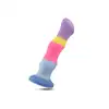 Rainbow G-Spot Multicolored Dildo. Kolorowe Dildo do Strap-on. Stymulacja Punktu G