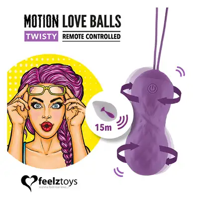 Feelztoys- jajeczko zdalnie sterowane Twisty. Poruszają się i obracają. Innowacja! 10 programów.