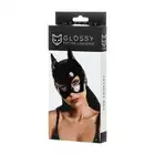 Glossy Wetlook Cat Mask Black. Czarna Maska Kobieta Kot.