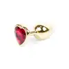 Bseries - Plug-Jawellery Gold with Red Diamond. Biżuteria Analna Złoty Plug z Czerwonym Diamentem.