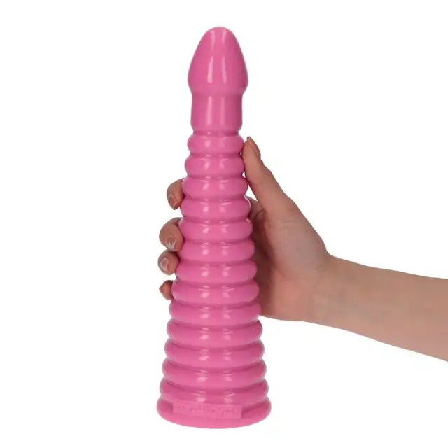 Toyz 4 Lovers Italian Cock 10" Pink. Gigantyczne Dildo Analne Prążkowane 26cm. Prosto z Włoch.