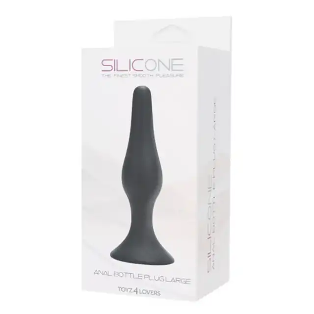 Toyz4Lovers - Silicone Anal Plug Black . Czarna wtyczka analna 3,3 cm średnicy