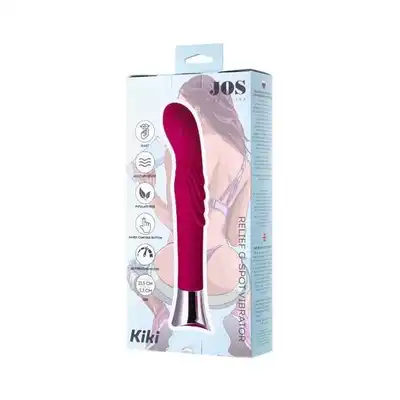 Jos Kiki G-Spot Stymulator Pink 21,5cm. Designerski Wibrator do stymulacji Punktu G.
