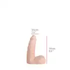  Dildorama - 515 Line 5.5" Flesh. Małe realistyczne dildo 14 cm