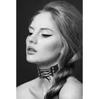 Ras De Cou Lacet Noir. Regulowany Naszyjnik Choker. 