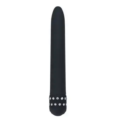 Toyz 4 Lovers Vibration Shiny Diamond. Elegancki Czarny Wibrator z Diamentami. 