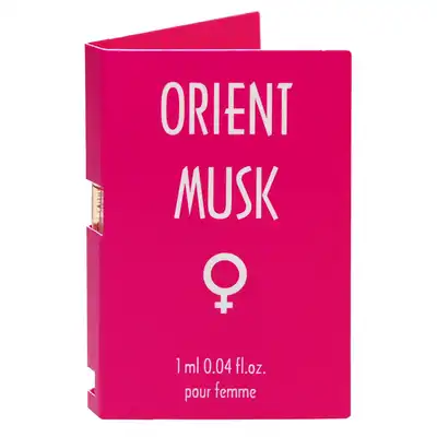 Aurora - Orient Musk 1ml. Wyjątkowo podniecające feromony damskie. Kompozycja zapachowa wywołuje zainteresowanie i pożądanie płci przeciwnej