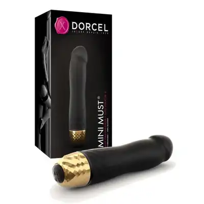 Dorcel - Mini Must Gold. Piękny niewielki wibrator silikonowy. 12 cm o niezwykle luksusowej prezencji.