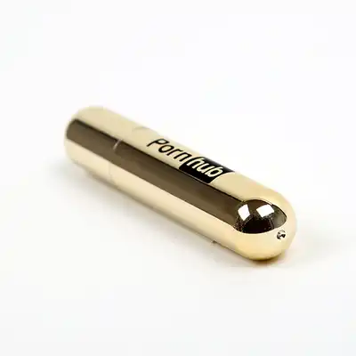 Pornhub - Bullet Rechargable Gold. Złoto-czarny mini wibrator na USB!