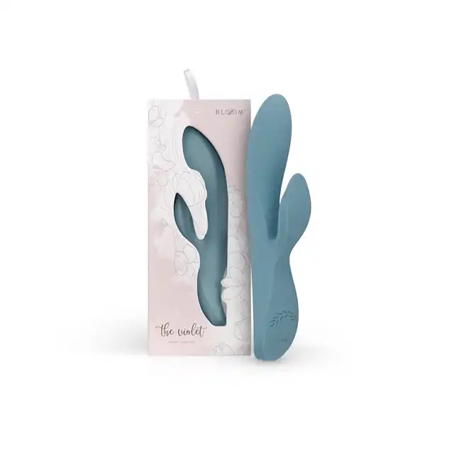 Bloom - The Violet Rabbit Vibrator. Silikonowy wibrator na USB ze stymulacją łechtaczki
