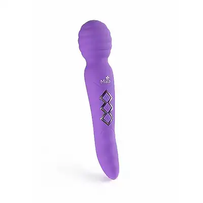 Maia Novelties - Zoe Purple. Unikatowy wibrator podwójny. Magiczna różdżka do masażu i stymulator punktu G. Pokochasz tę wszechstronność