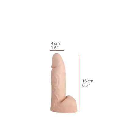 Dildorama - 515 Line 6.5" Flesh. Małe realistyczne dildo 16 cm
