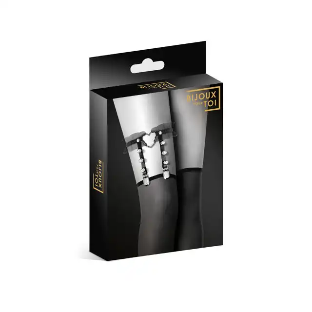 Bijoux Pour Toi Jarretiere Coeur Volant. Elegancka Podwiązka w Stylu SM.