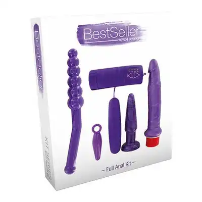 Full Anal Kit. Bestseller. Fioletowy Zestaw do Seksu Analnego.
