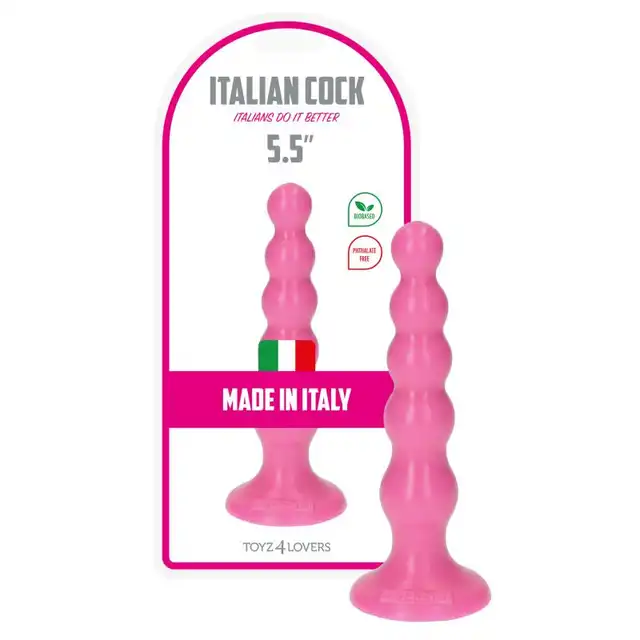 Toyz 4 Lovers Italian Cock Anal 5.5" Pink. Dildo Analne Profilowane Różowe 14cm.