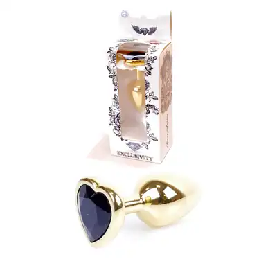 Bseries - Plug-Jawellery Gold with Black Diamond. Biżuteria Analna Złoty Plug z Czarnym Diamentem.