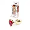 Bseries - Plug-Jawellery Gold with Red Diamond. Biżuteria Analna Złoty Plug z Czerwonym Diamentem.
