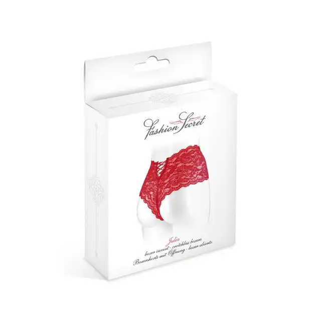 Conocorde Julia Red One Size. Francuska Czerwona Bielizna model Julia.