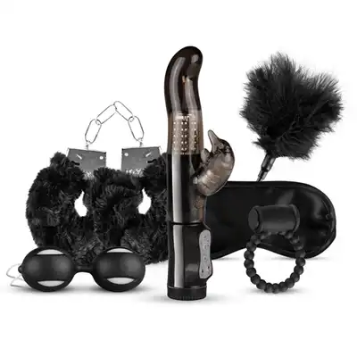 Loveboxxx - I Love Black Gift Set. Piękny luksusowy pakiet z 6 ekskluzywnymi zabawkami, Bestseller!