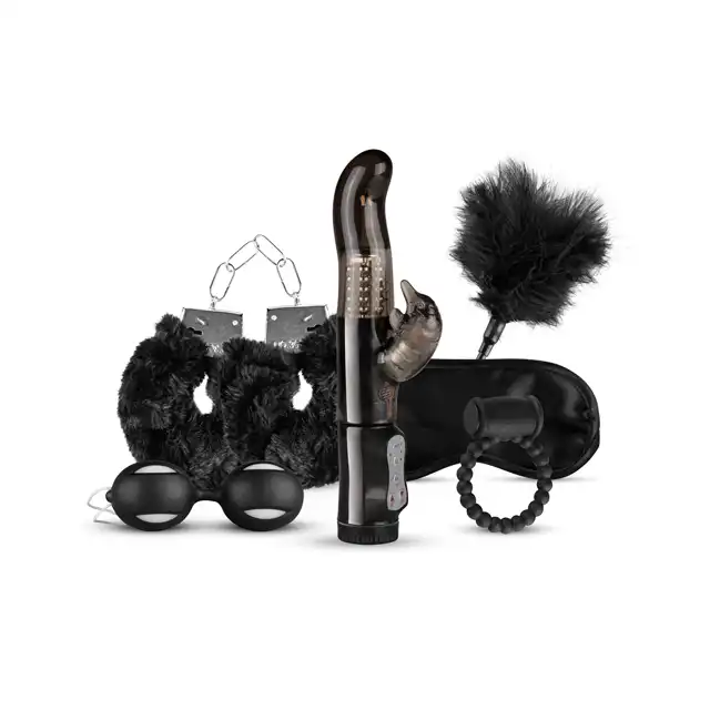 Loveboxxx - I Love Black Gift Set. Piękny luksusowy pakiet z 6 ekskluzywnymi zabawkami, Bestseller!