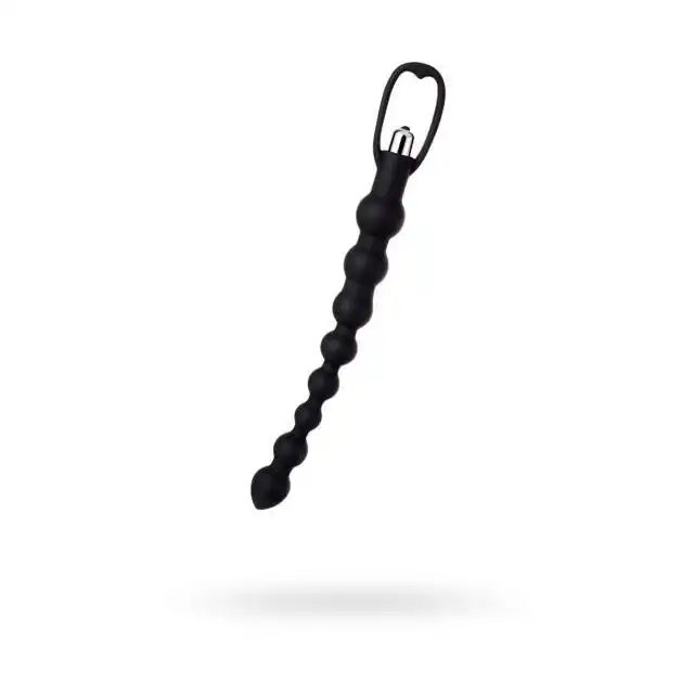 A-Toy Vibro Anal Beads Black 34cm. Bardzo Długi Wibrujący Korek Analny.