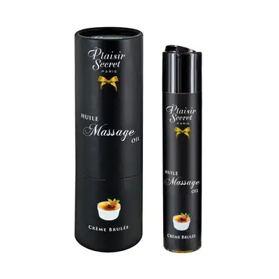Plaisir Secret Massage Oil Creme Brulée 59ml. Olejek do Masażu - Krem Brulee. 