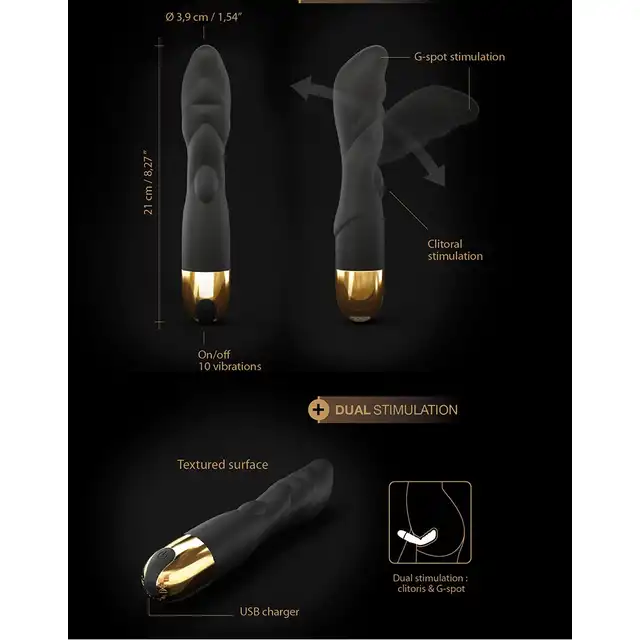 Dorcel - Flexi &amp; Joy USB. Elastyczny wibrator z możliwością podwójnej stymulacji