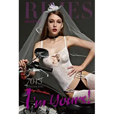 Rimes - 7103 Bodystocking. Czarny bodystocking o subtelnym wykończeniu 