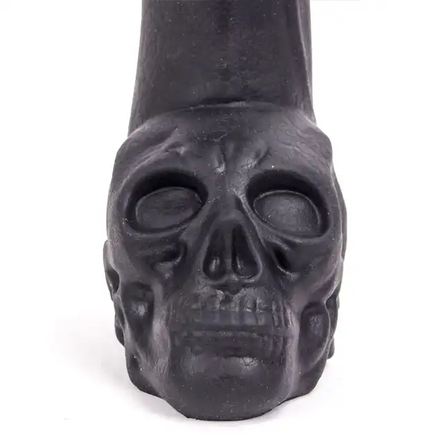 Wielkie realistyczne dildo z trupią czaszką 28.5 cm