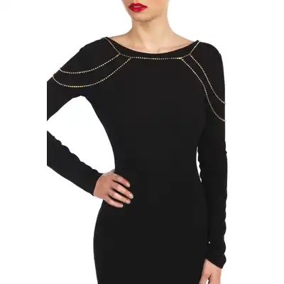 Bijoux Pour Toi Chaîne Dorée Mia 2 en 1. Biżuteria Złota na Ramiona i Plecy.