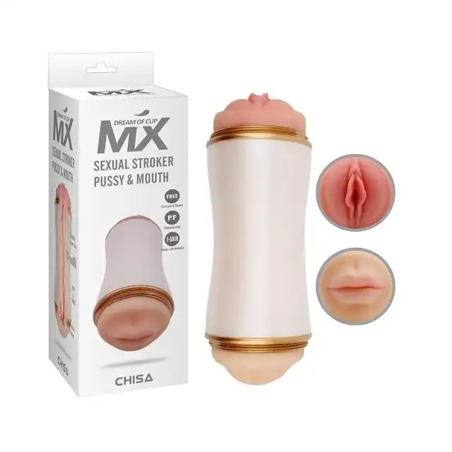 Dream of Cup - Sexual Stroker Pussy &amp; Mouth. Wagina i usta z cyberskóry. Prążkowany wewnętrzny tunel. Bestseller!