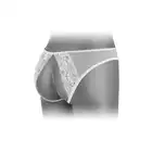 Concorde Christine White One Size. Francuska Biała Bielizna z Dziurką.