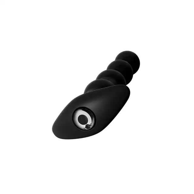 Anal Fantasy - Rechargeable Anal Beads. Czarne wibrujące koraliki analne. USB.