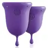 Jimmy Jane - Intimate Care Menstrual Cups Purple. Kubeczki menstruacyjne marki premium.