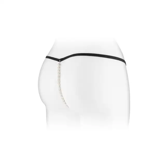 Concorde Venusina Black One Size. Czarna Francuska Bielizna Stringi.