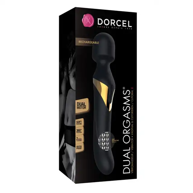 Dorcel - Dual Orgasms Wand USB. Magiczna Różdżka, dwa zakończenia, podwójna stymulacja.