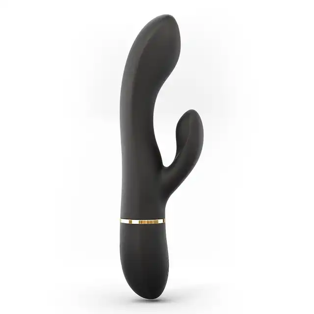 Dorcel - Glam Rabbit Flexible Vibrator USB. Elegancki wibrator ze stymulacją łechtaczki
