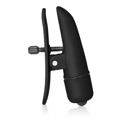 Calexotics - Colt Grips Black. Czarne wibrujące klamerki na sutki