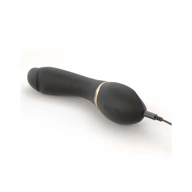Dorcel - Tender Sport Vbrator USB. Wyjątkowy, giętki wibrator z miękką główką. Czarno-złoty
